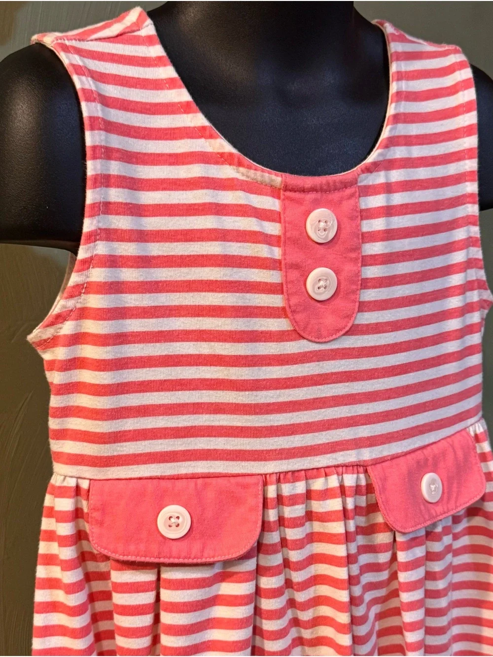Lot of 3 Girls Dresses Sizes 5 & 6 Striped Polka Dot Floral Pink/Black/White